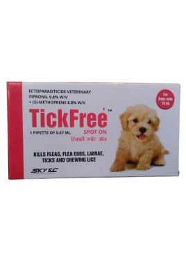SlyEc Tick Free Spot On 0-10 kg for Dog